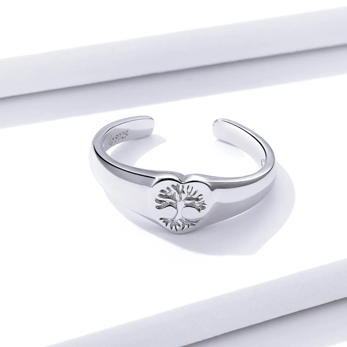 Pandora Style Silver Open Ring, Tree of Life - BSR122