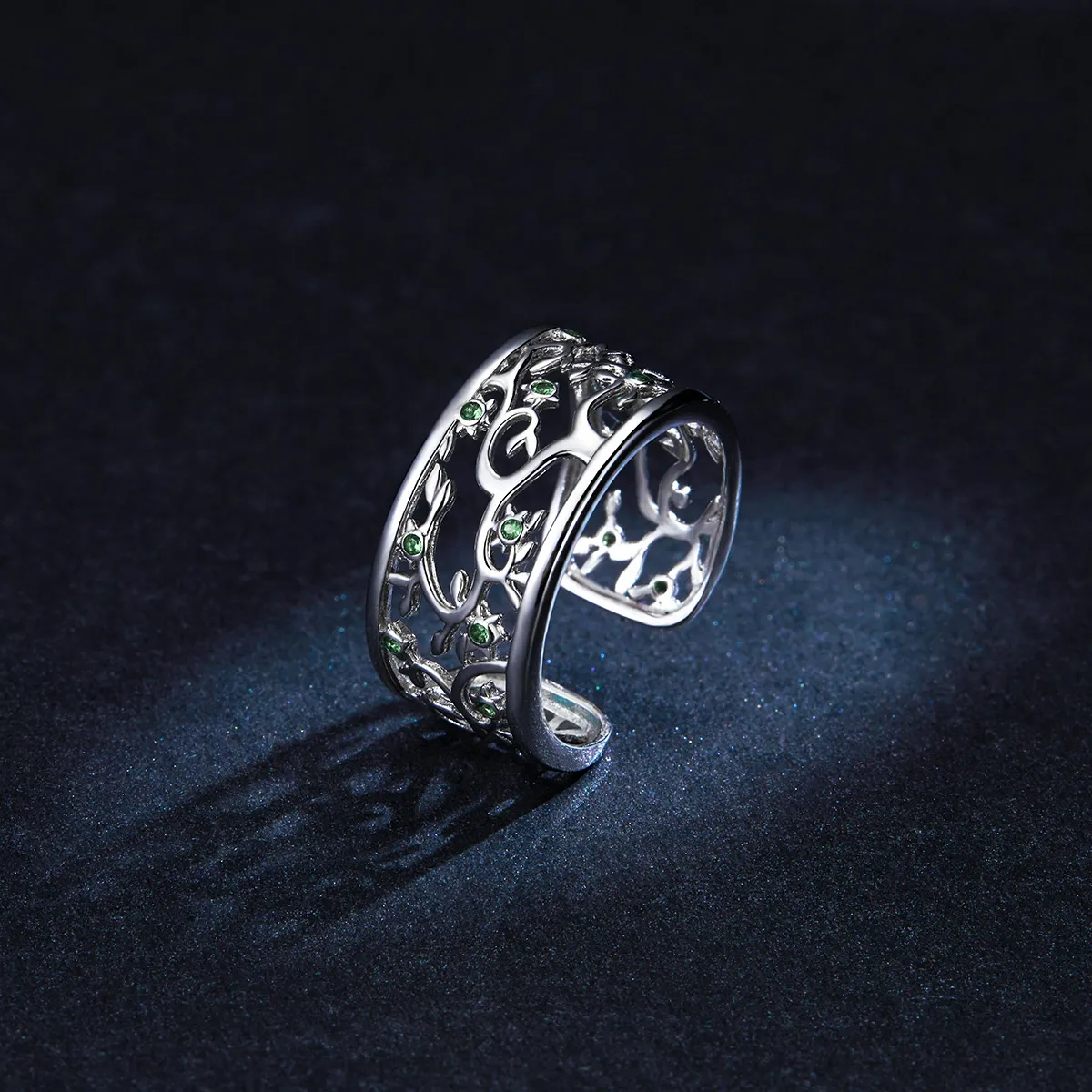 Pandora Style Silver Open Ring, Tree of Life - BSR125