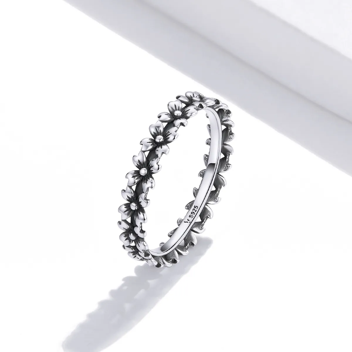 Pandora Style Silver Ring, Daisy Chain - SCR724