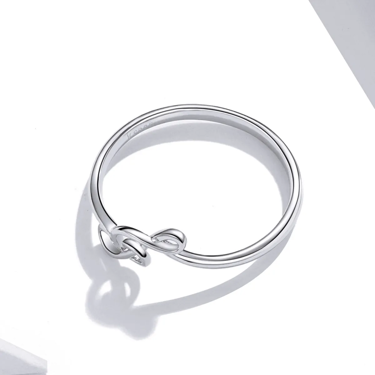 Pandora Style Silver Ring, Flowing Note - SCR727