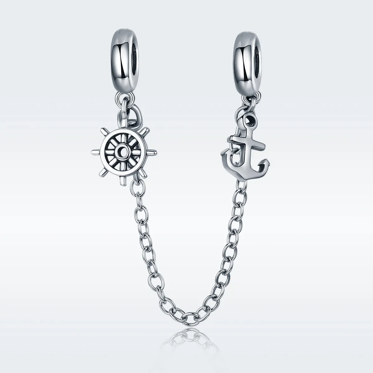 Pandora Style Silver Safety Chain Charm, Voyage - SCC604