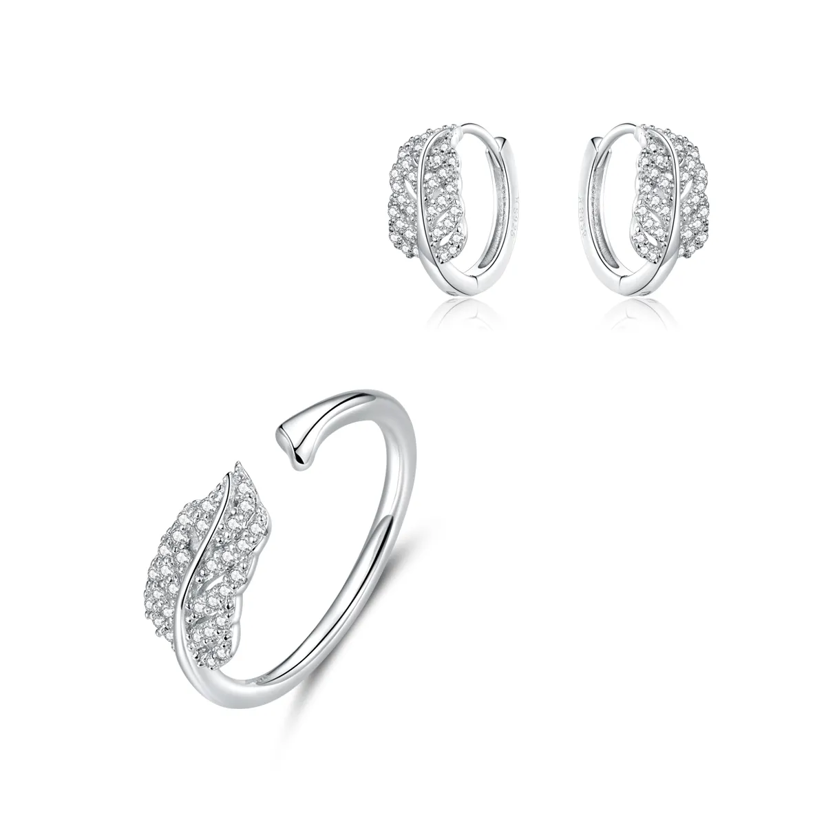 Pandora Style Set, Bicolor Feather - SET012