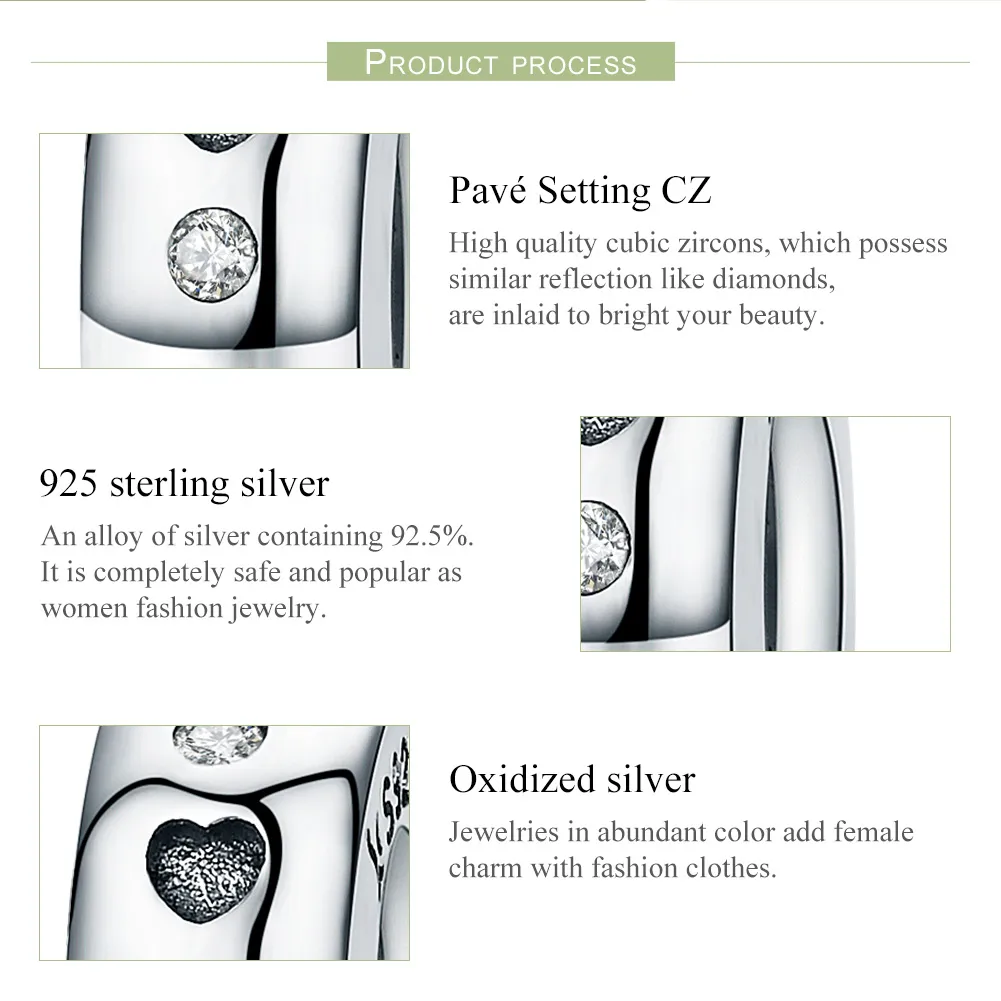 Pandora Style Silver Spacer Charm, Cute - SCC593