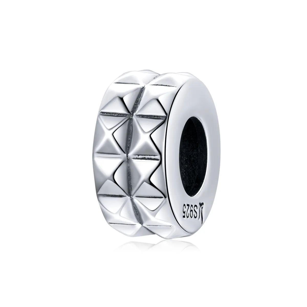 Pandora Style Silver Spacer Charm, Geometry - SCC1789