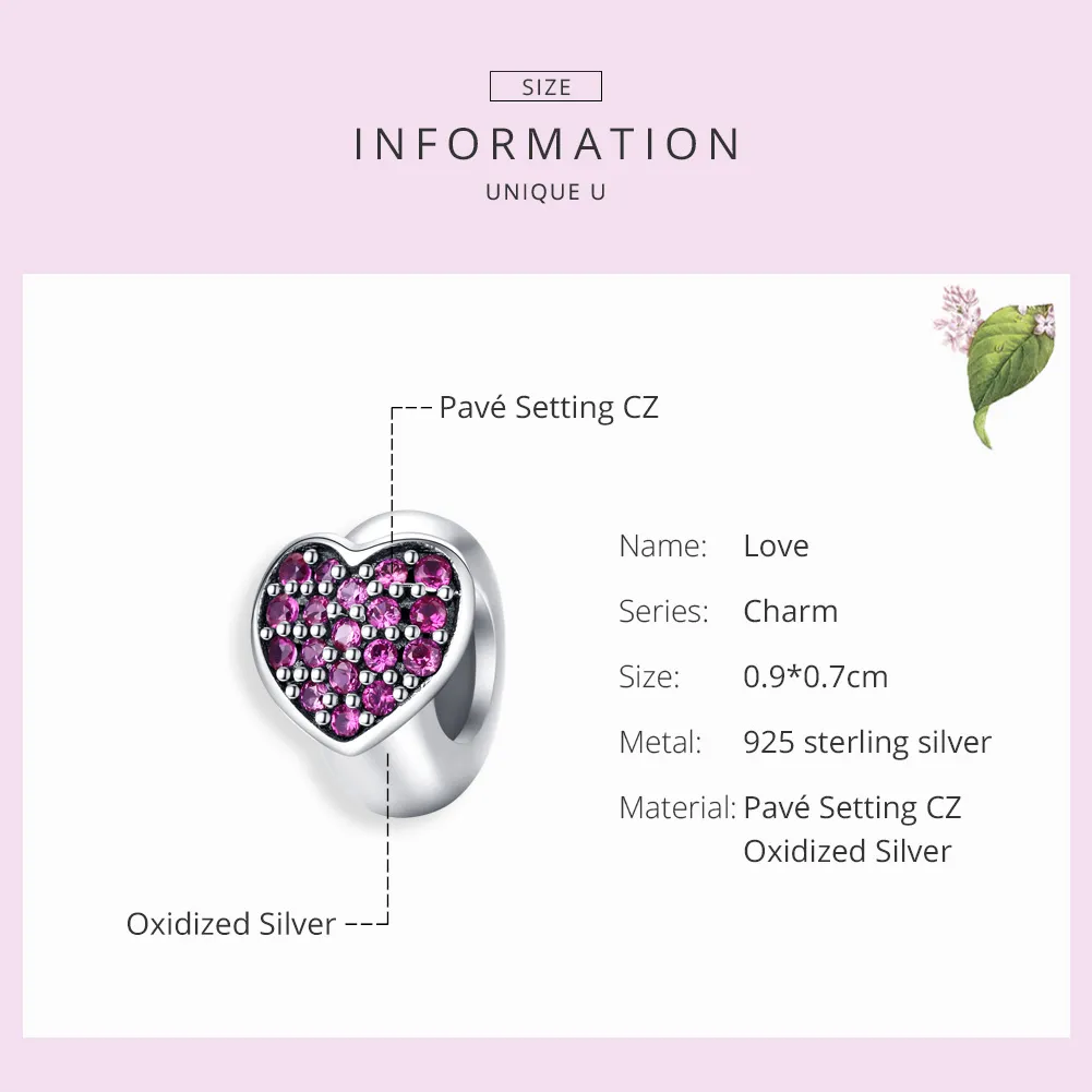 Pandora Style Silver Spacer Charm, Love - SCC1336