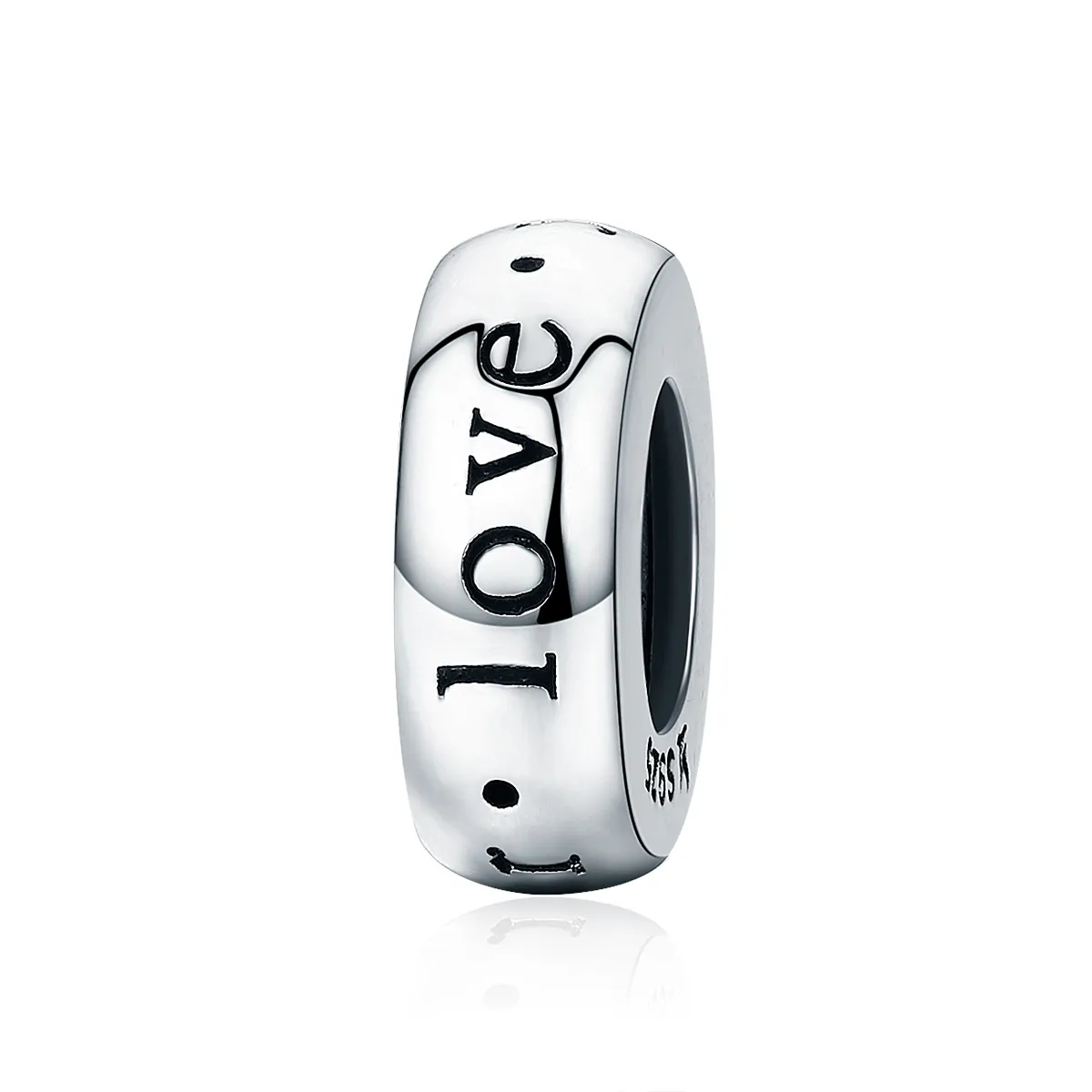 Pandora Style Silver Spacer Charm, Love You Forever - SCC595