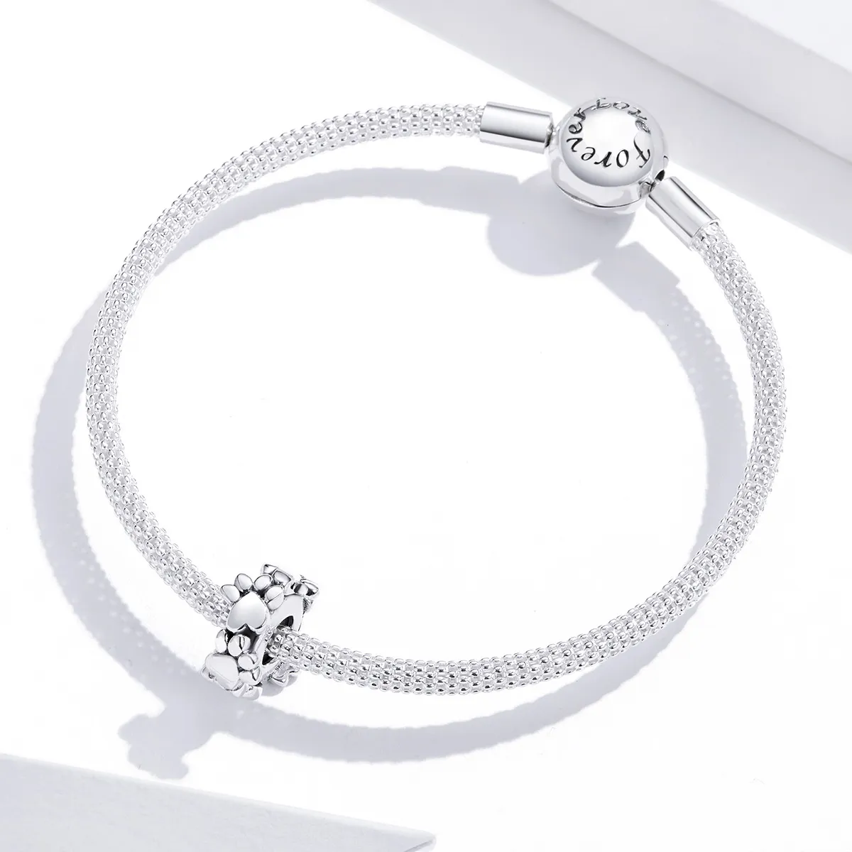 Pandora Style Silver Spacer Charm, Sweet Hearts - SCC1504