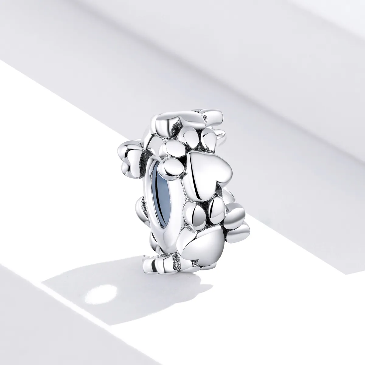 Pandora Style Silver Spacer Charm, Sweet Hearts - SCC1504