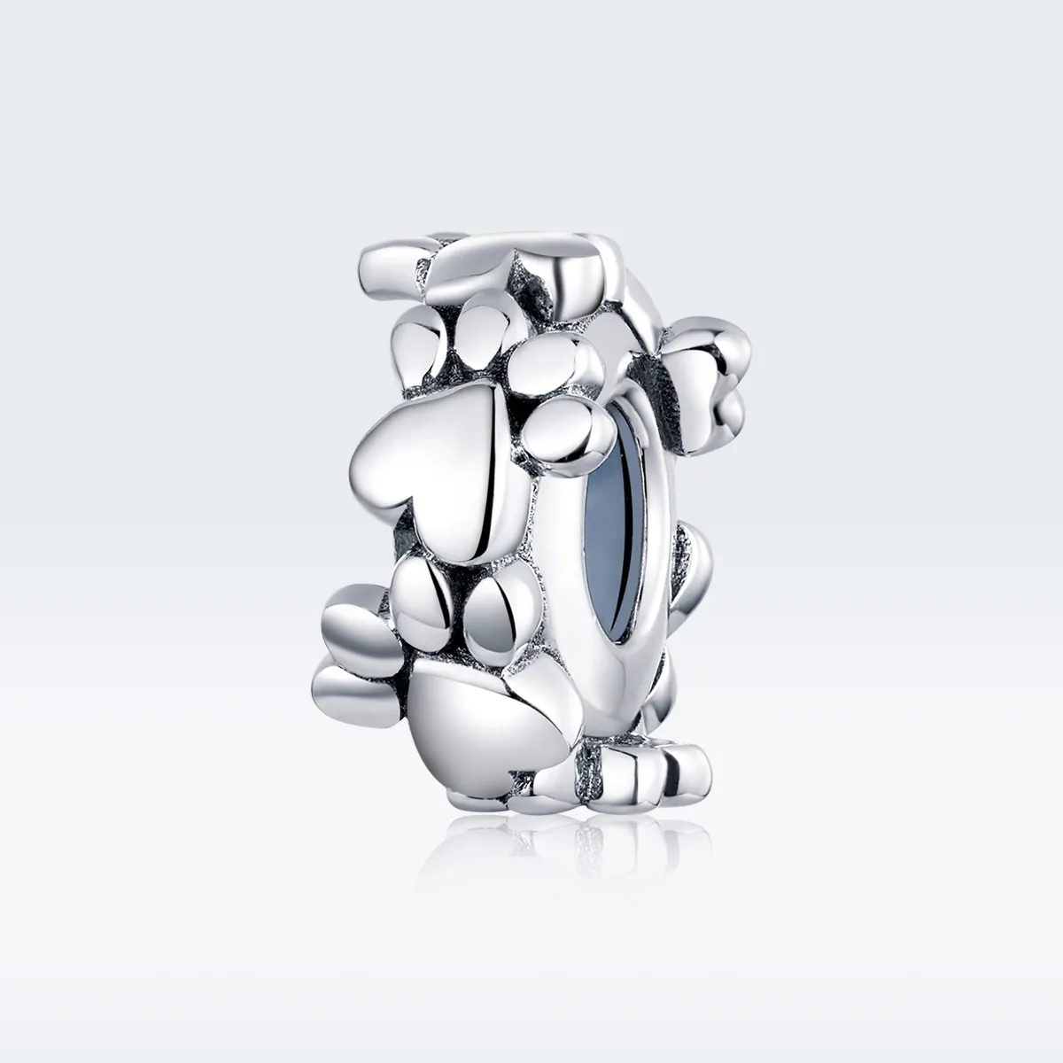 Pandora Style Silver Spacer Charm, Sweet Hearts - SCC1504