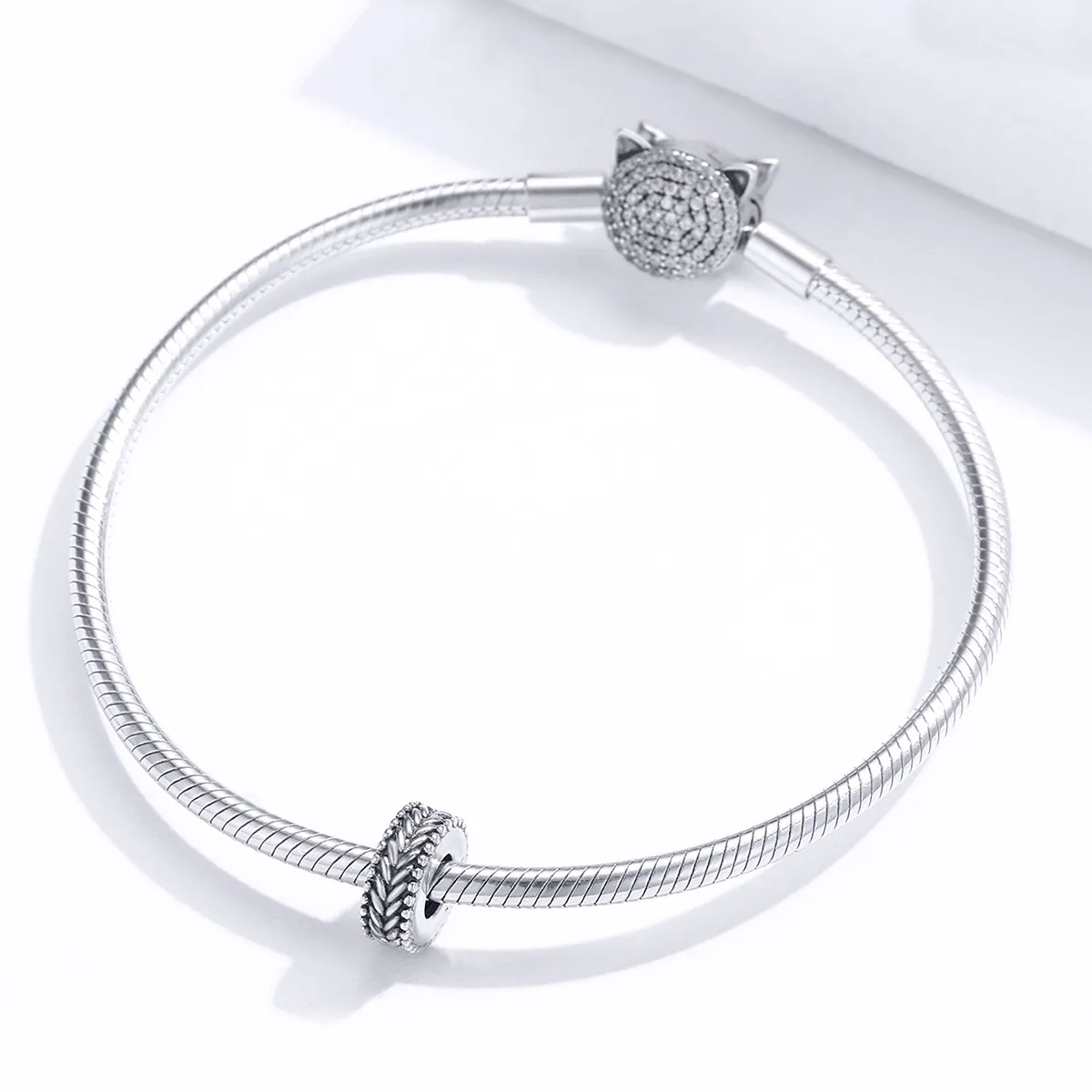 Pandora Style Silver Spacer Charm, Wheet - SCC1452