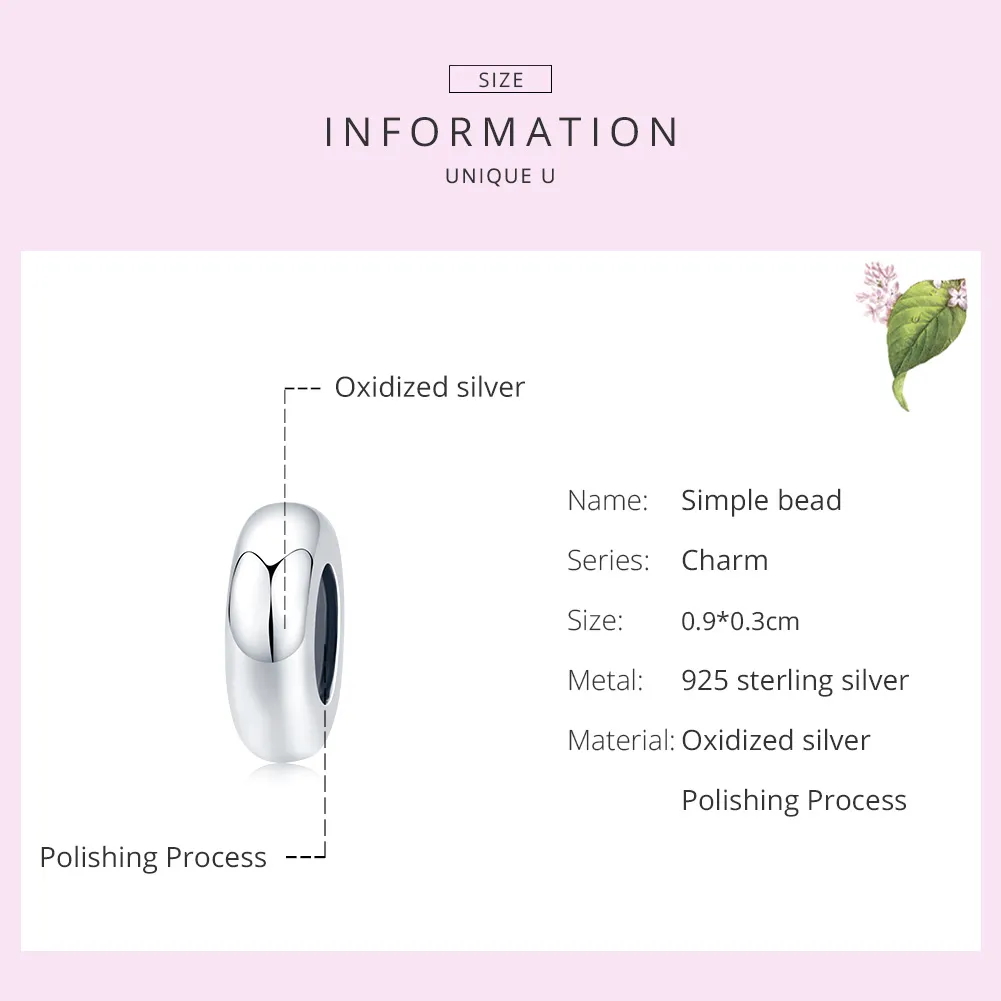 Pandora Style Simple Spacer Charm - SCC1450