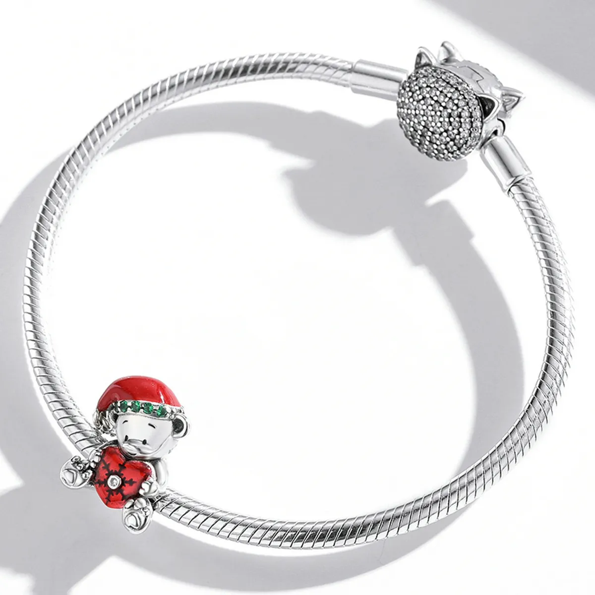 PANDORA Style Christmas Bear Charm - SCC2035