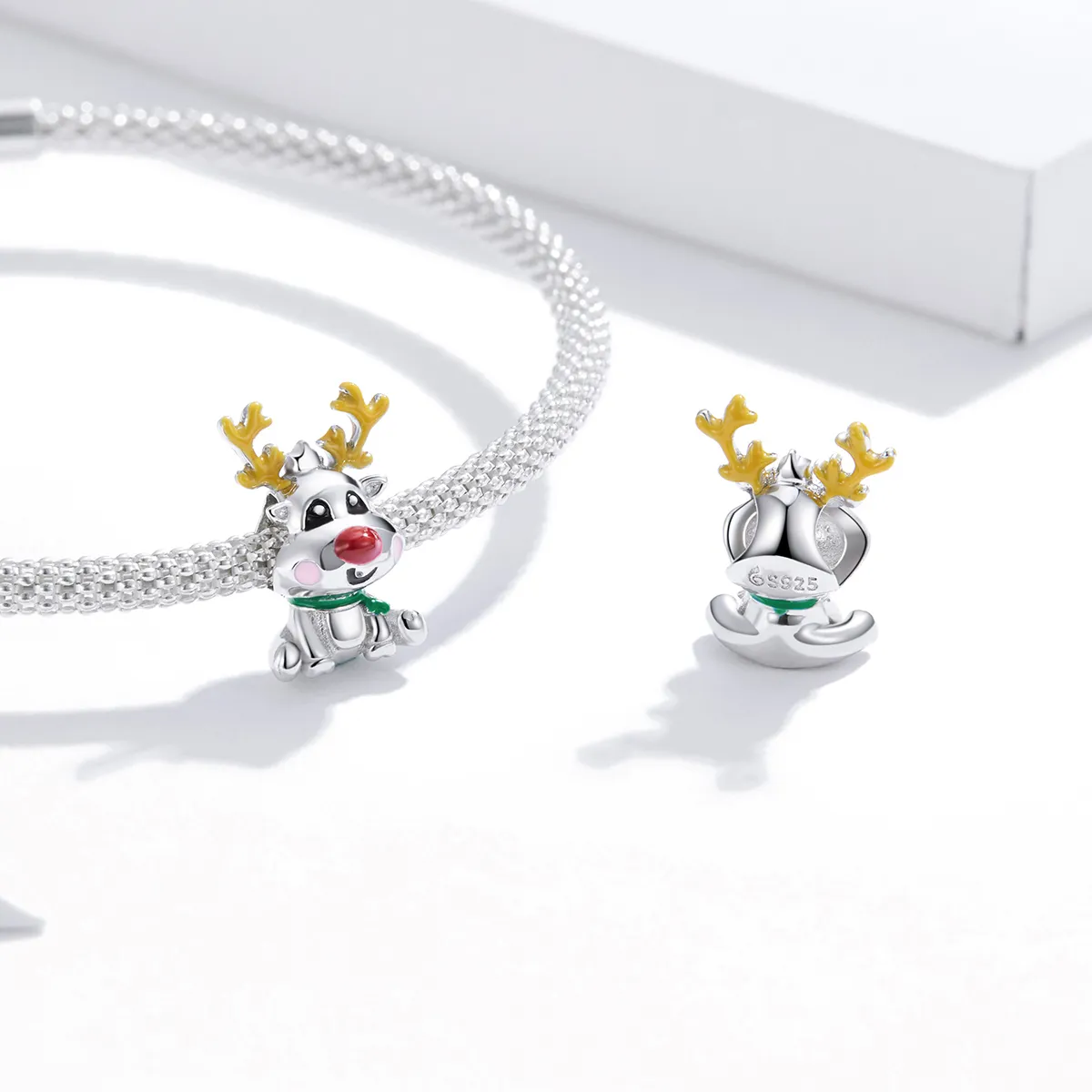 PANDORA Style Christmas Reindeer Charm - BSC375