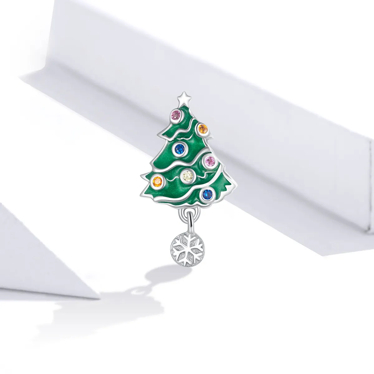 PANDORA Style Colorful Christmas Tree Charm - BSC374