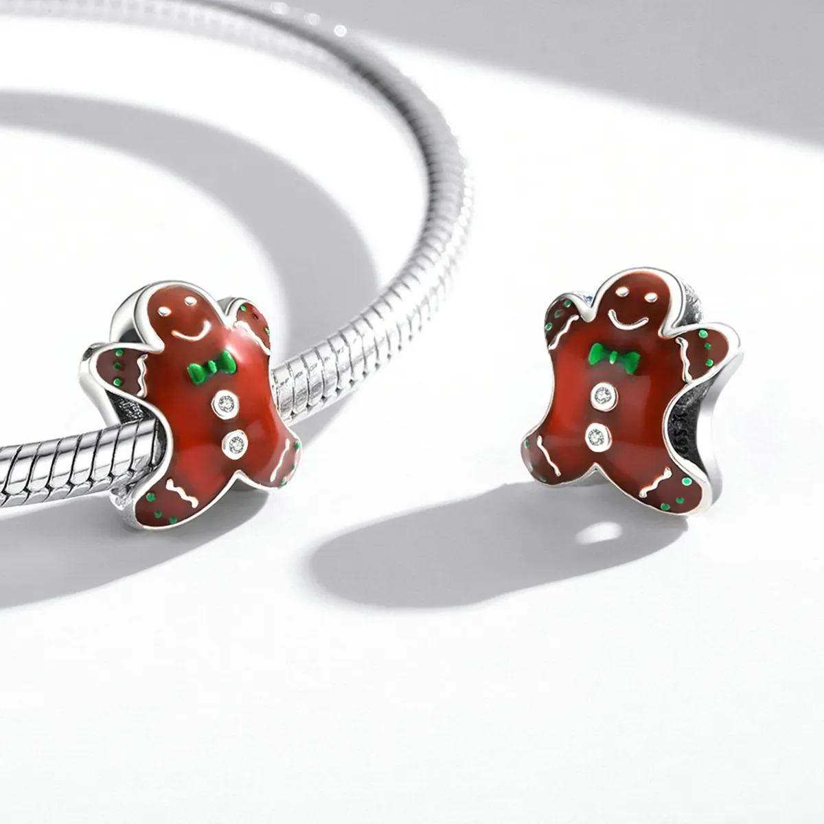 PANDORA Style Gingerbread Man Charm - SCC2037