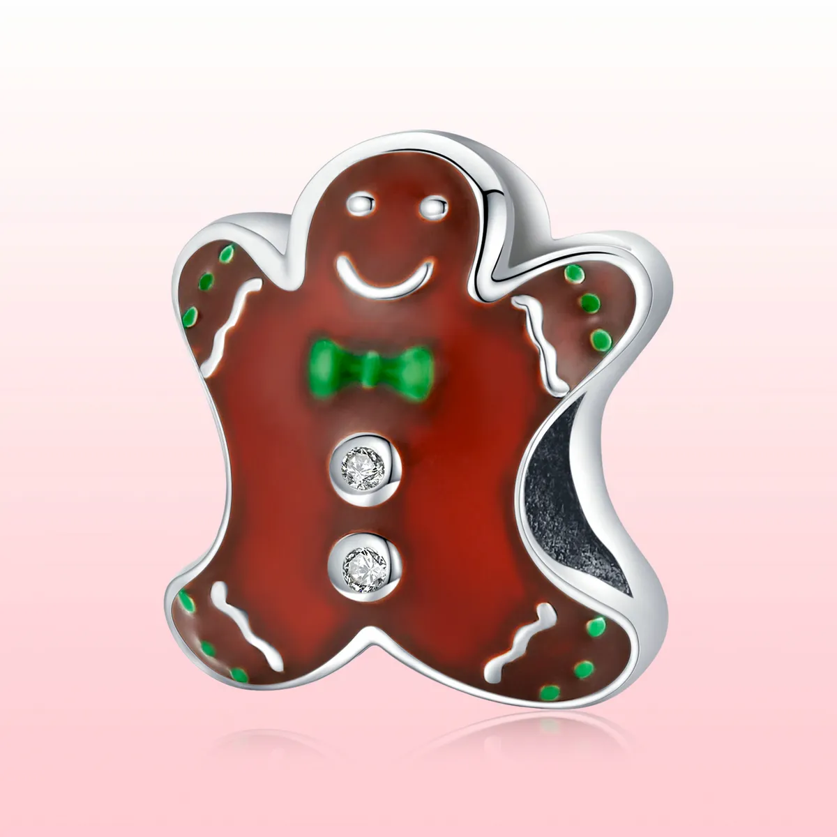 PANDORA Style Gingerbread Man Charm - SCC2037