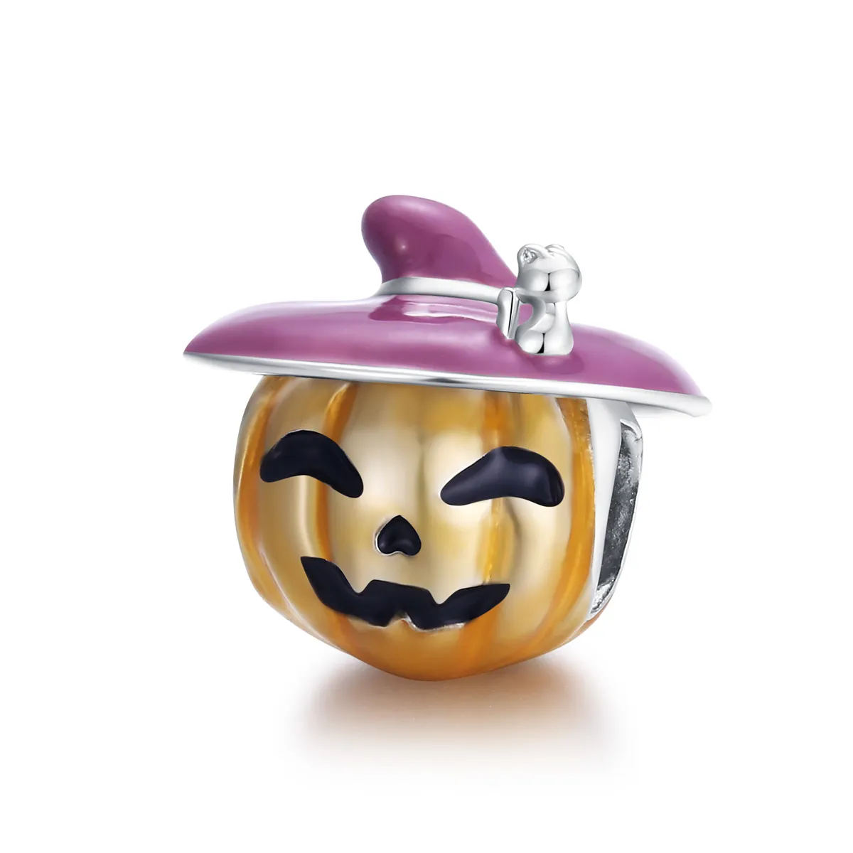 pandora style halloween pumpkins charm bsc329