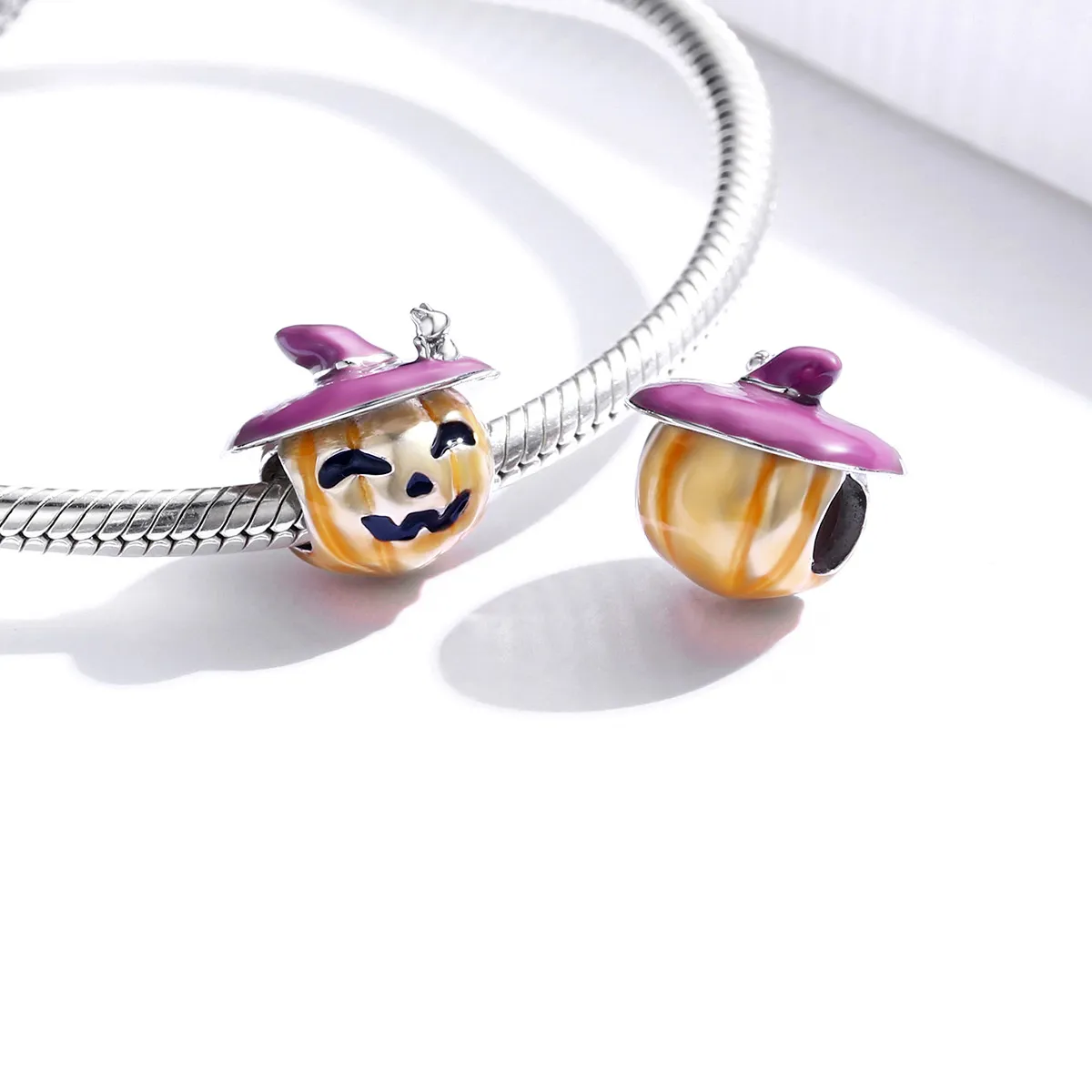 PANDORA Style Halloween Pumpkins Charm - BSC329