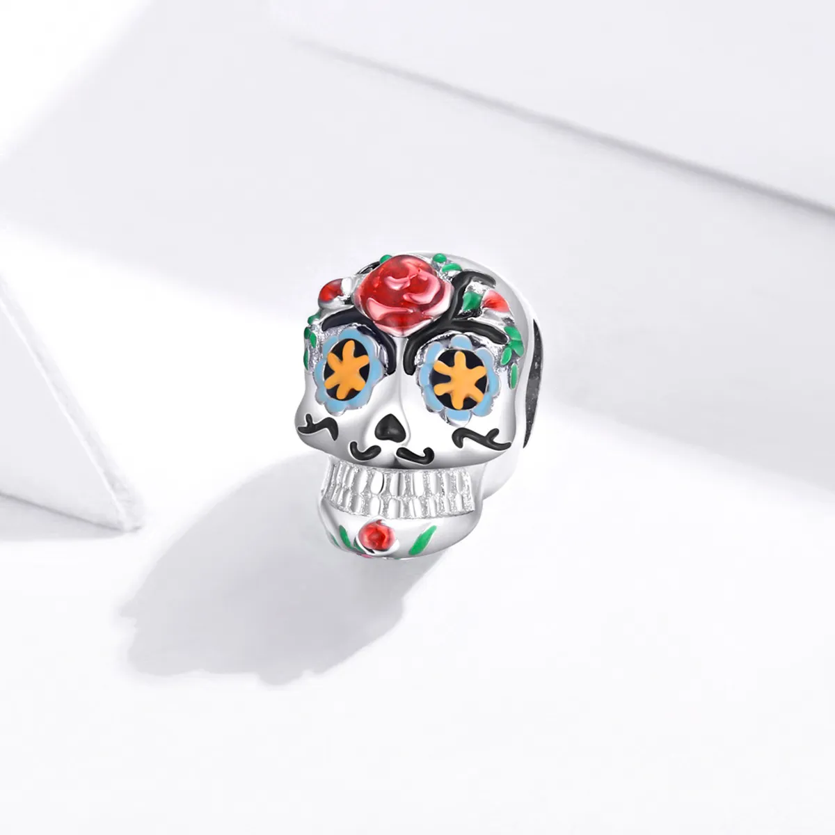 PANDORA Style Halloween Skull Charm - BSC326