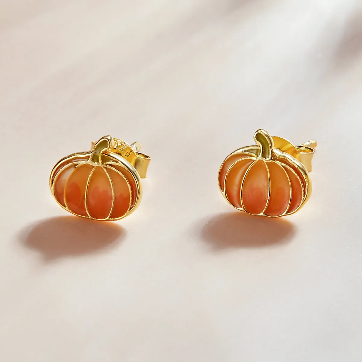 PANDORA Style Pumpkin Stud Earrings - SCE1246