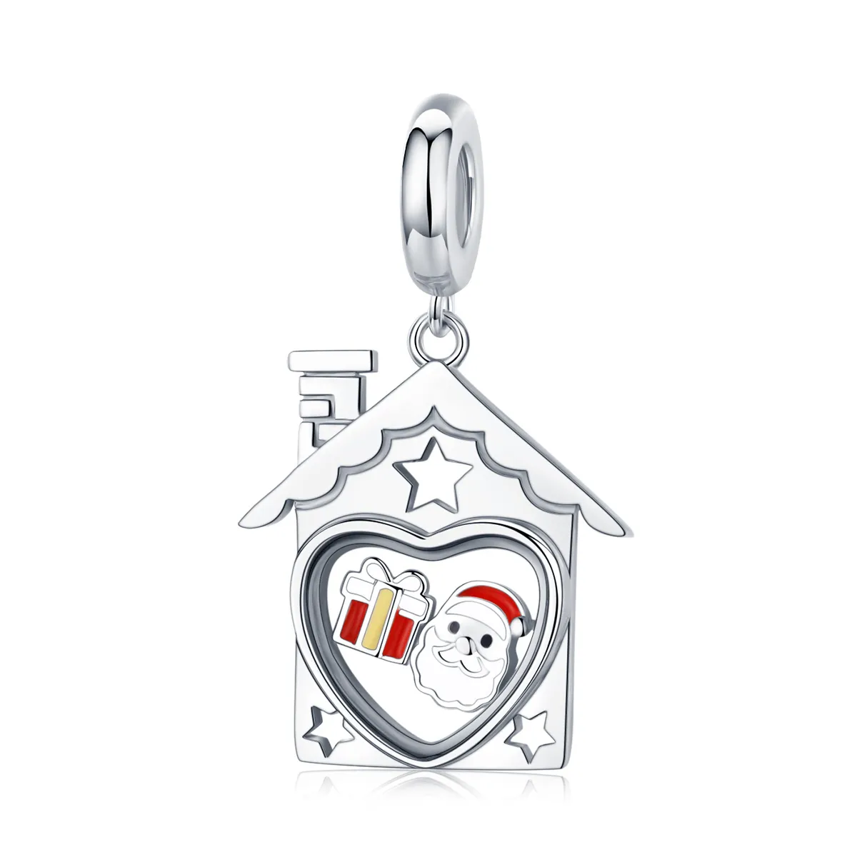 pandora style santa claus dangle charm scc1357