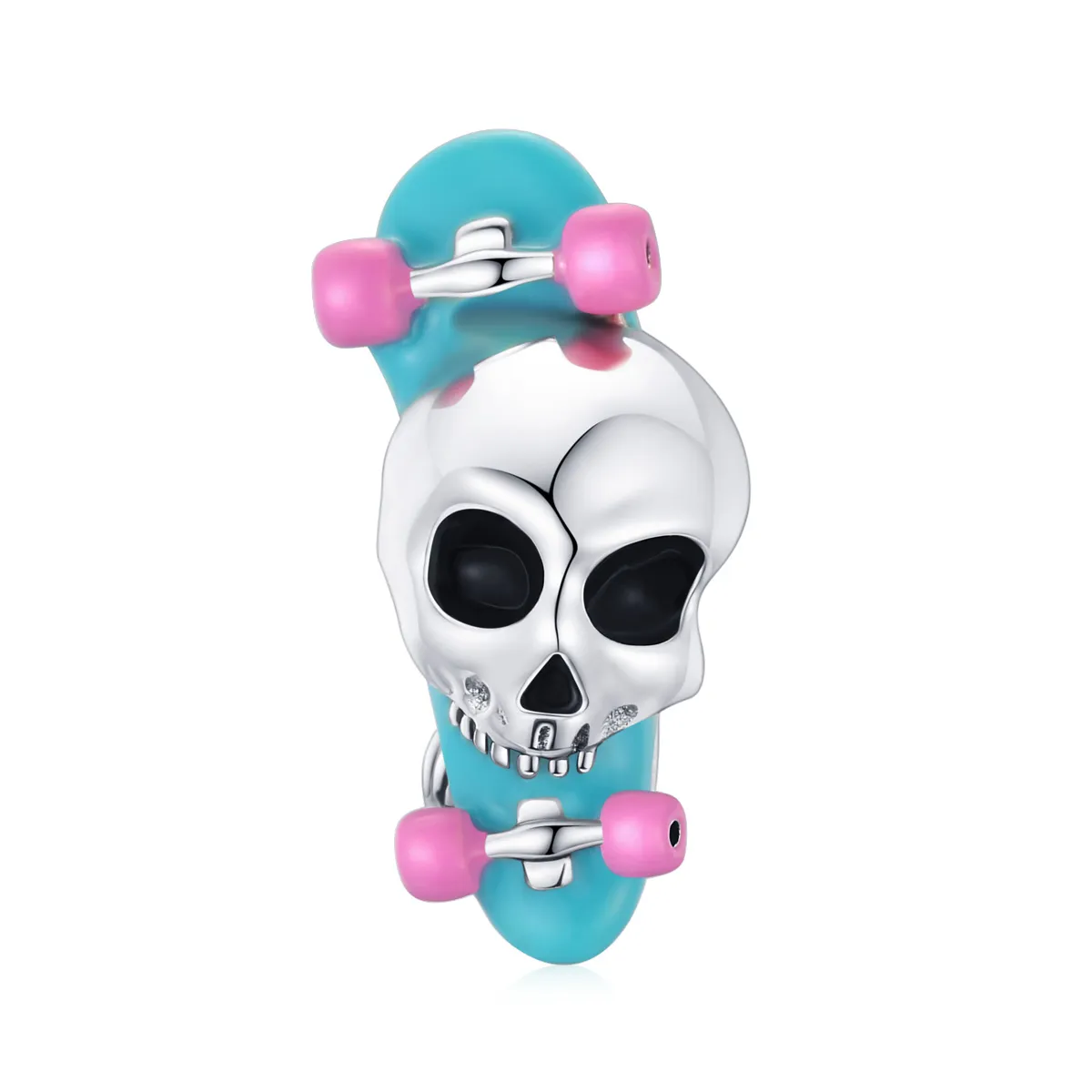 PANDORA Style Skateboard Skeleton Charm - SCC1911