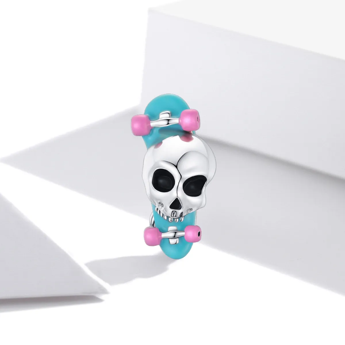 PANDORA Style Skateboard Skeleton Charm - SCC1911