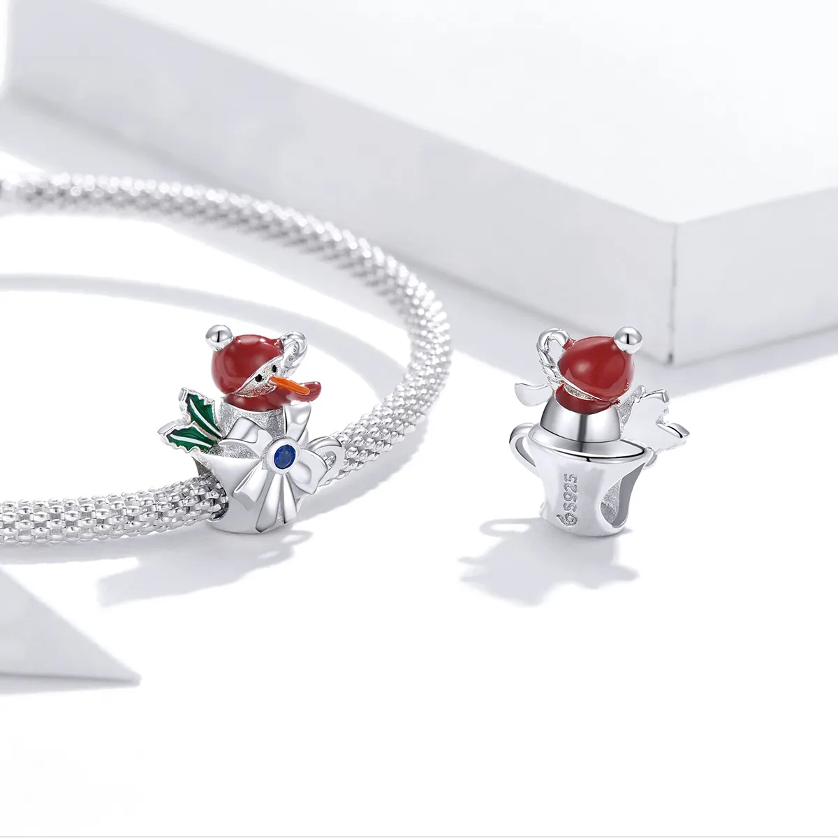 PANDORA Style Snowman Cup Charm - BSC373