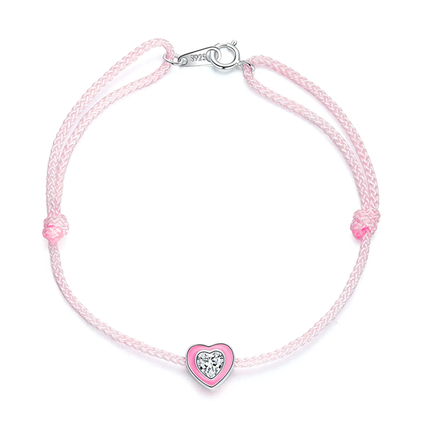 PANDORA Style Pink Heart Anklet - SCT022