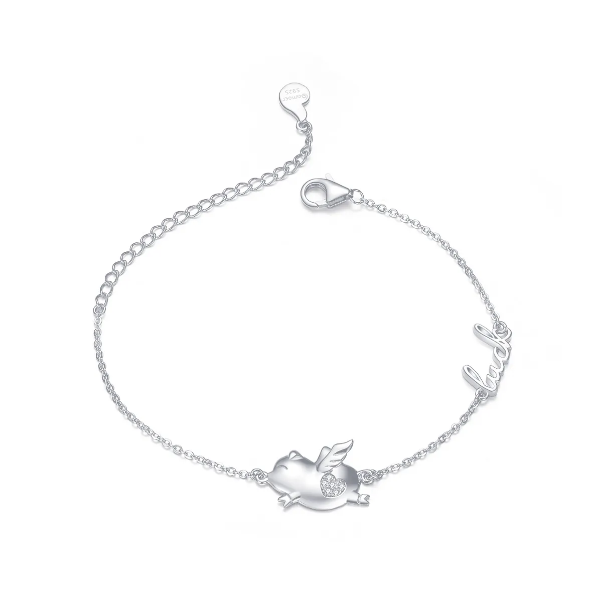 pandora style little flying pig bracelet bsb022