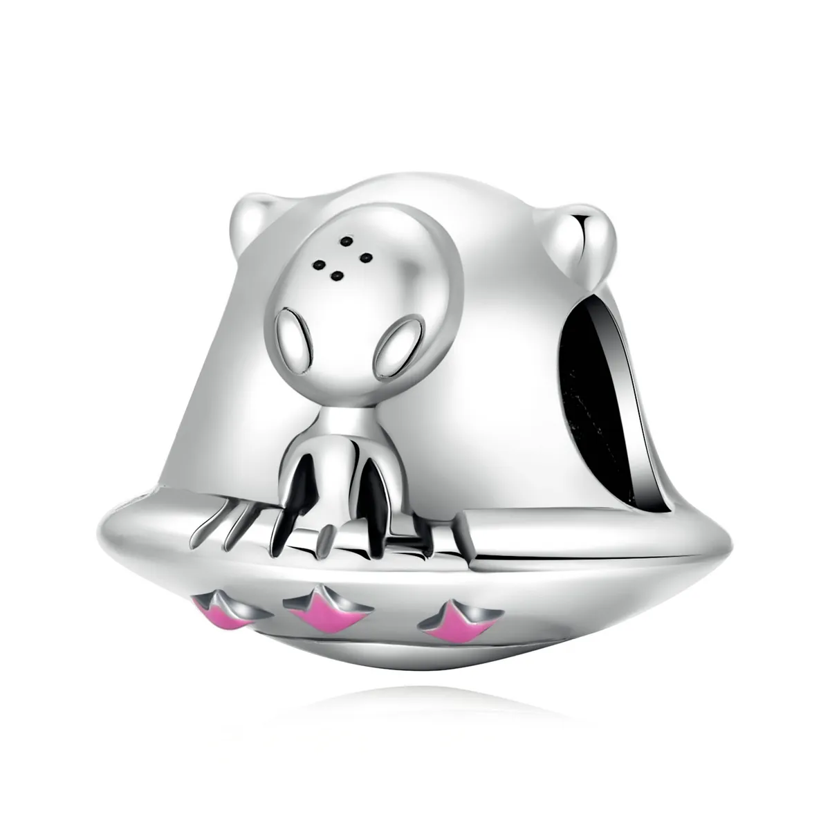 PANDORA Style Alien Flying Saucer Charm - SCC2060