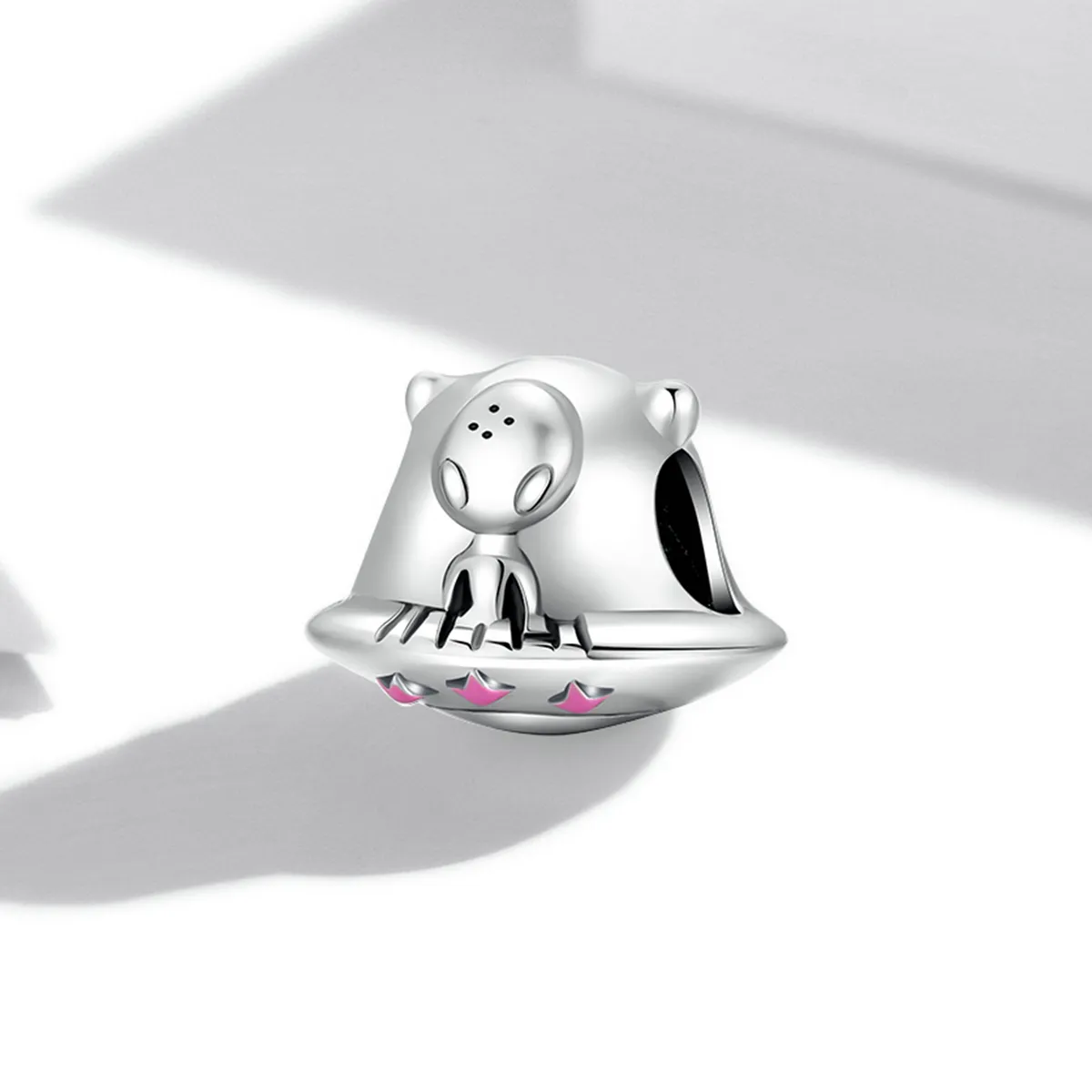 PANDORA Style Alien Flying Saucer Charm - SCC2060