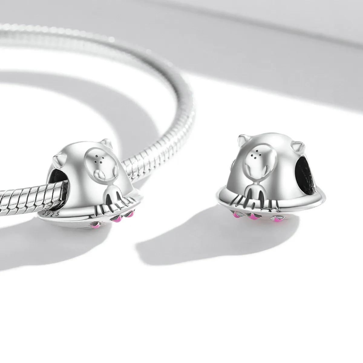 PANDORA Style Alien Flying Saucer Charm - SCC2060