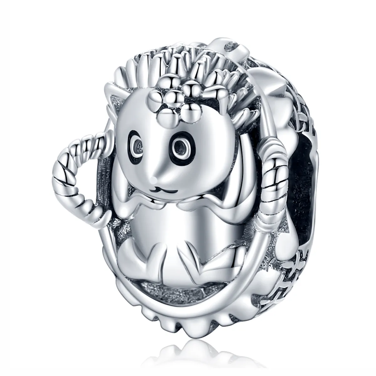 pandora style baby hedgehog charm scc1926