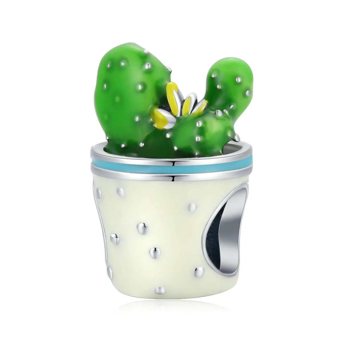 pandora style cactus pot charm scc2019