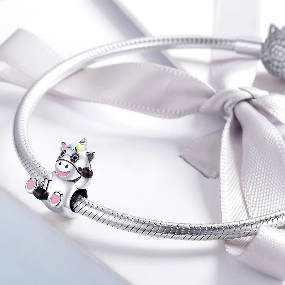 PANDORA Style Cute Unicorn Charm - BSC041