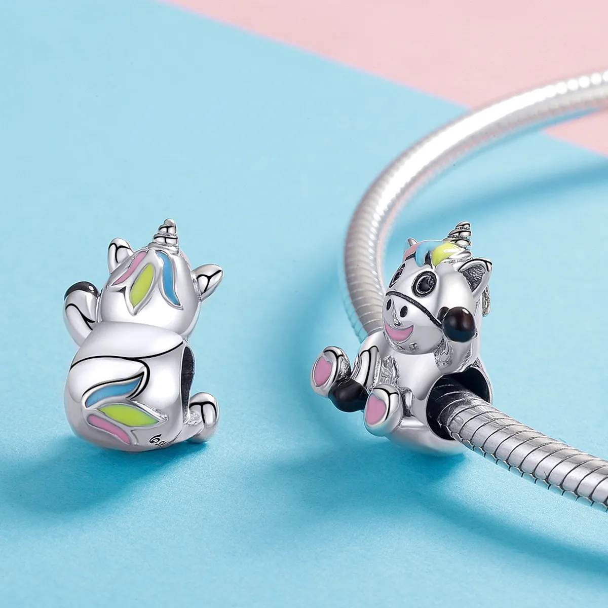 PANDORA Style Cute Unicorn Charm - BSC041