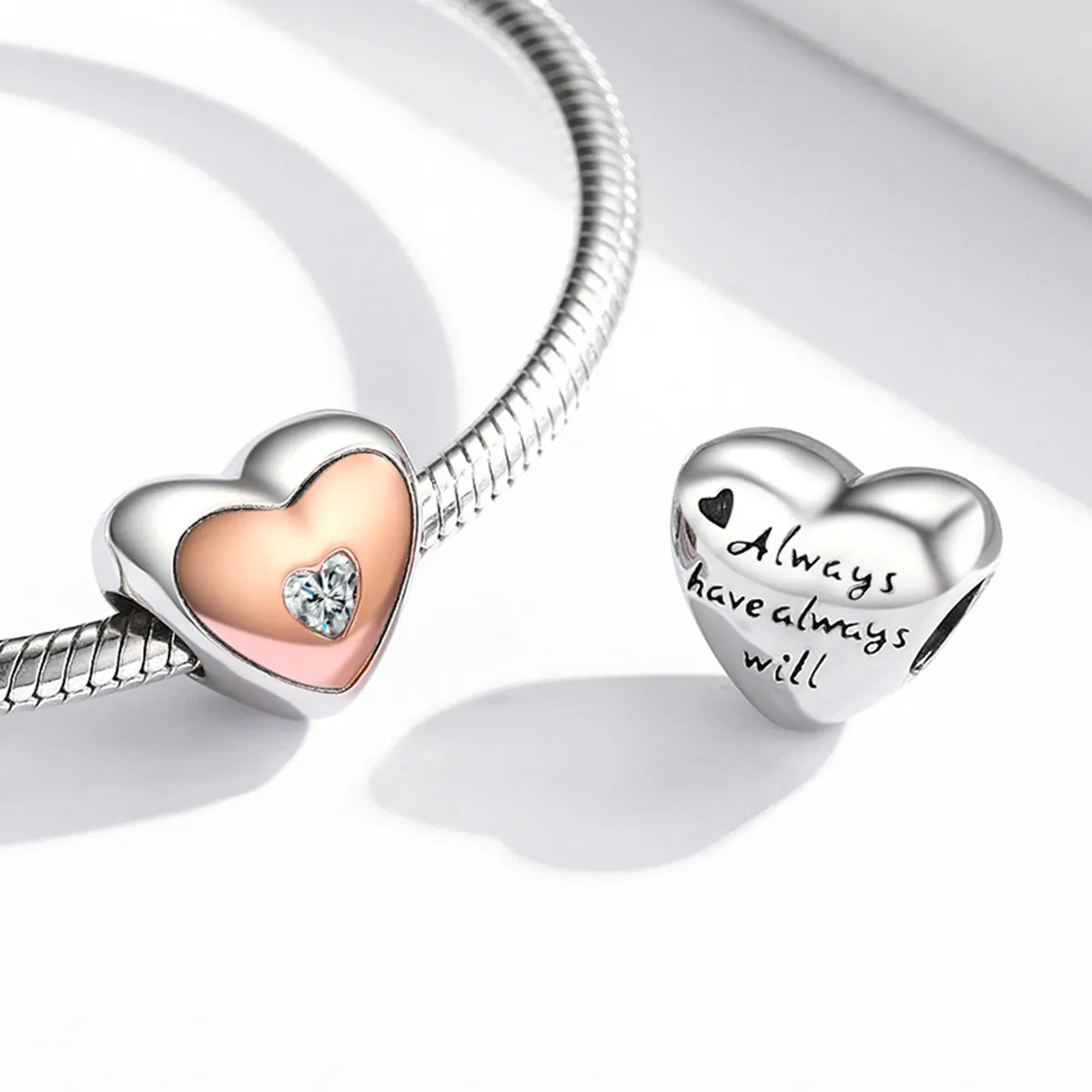 PANDORA Style Double Color Love Charm - BSC566