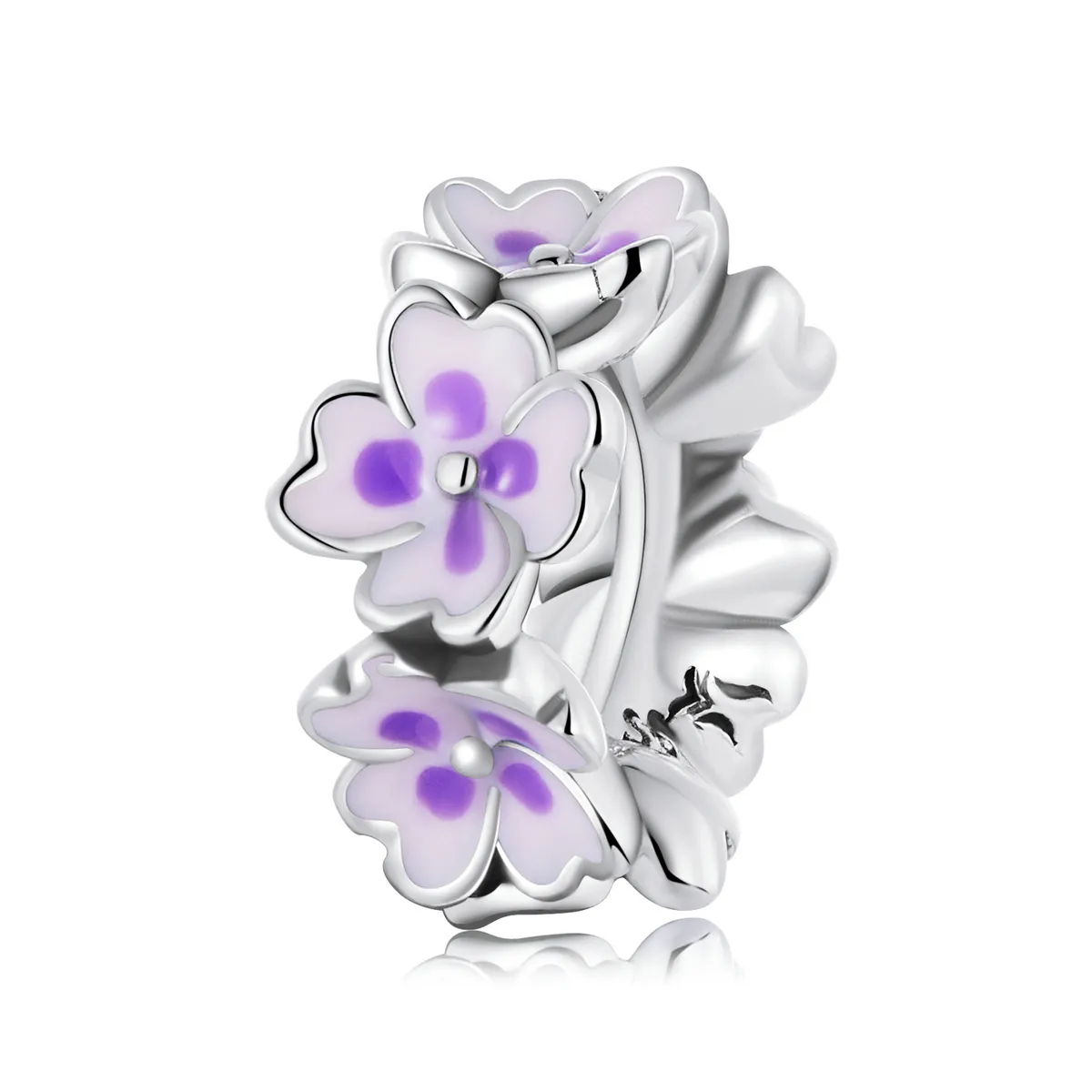 pandora style flowers safety chain scc2212