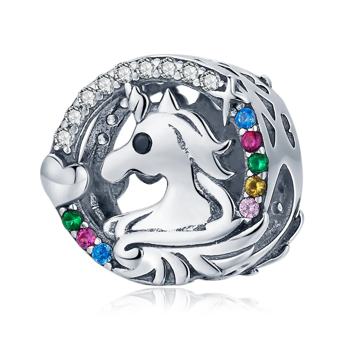 pandora style flying pony charm bsc476