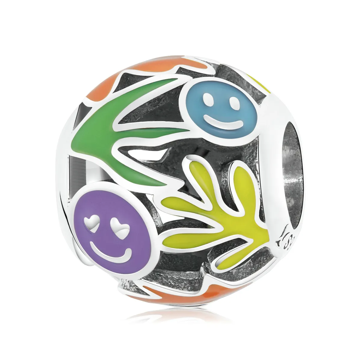 PANDORA Style Grass Smiley Charm - SCC2163