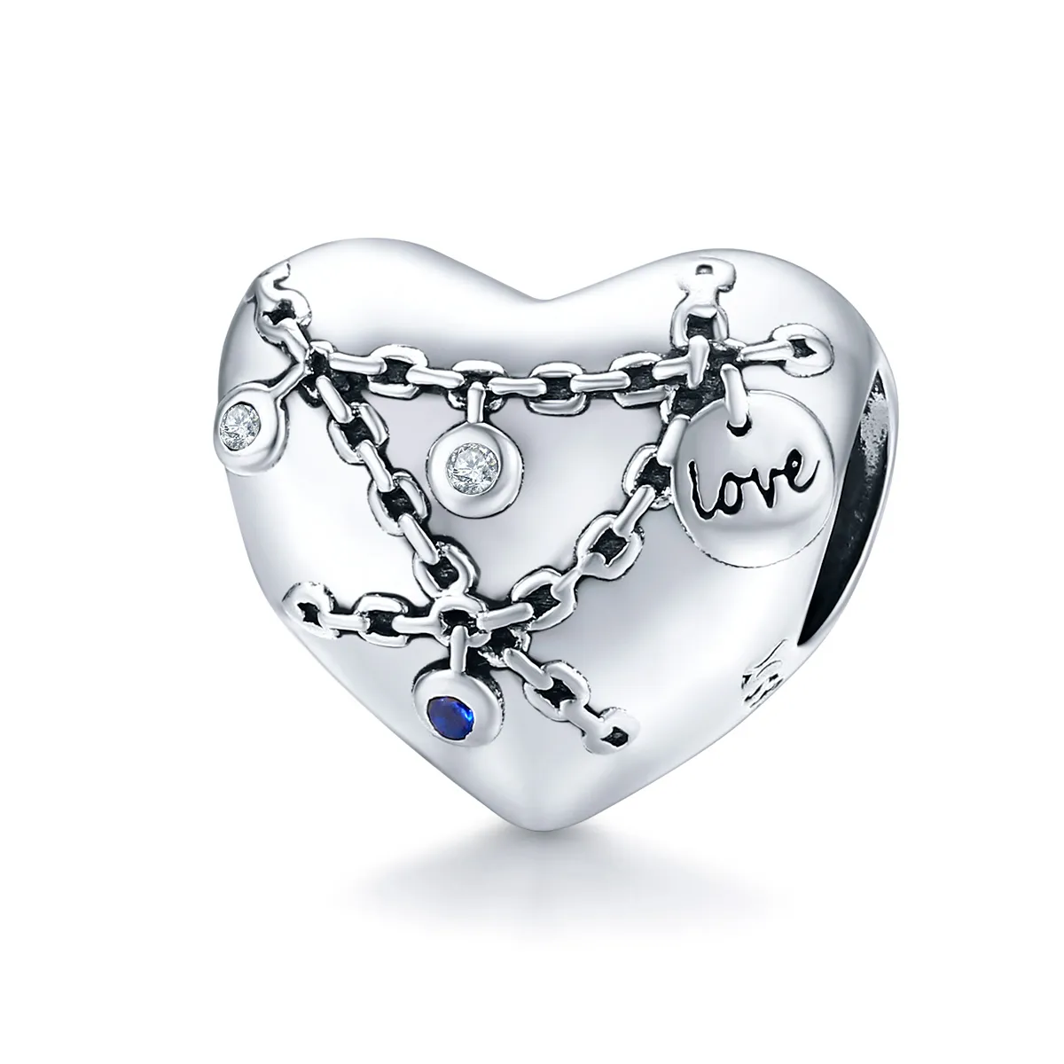 PANDORA Style Heart Lock Charm - SCC1538