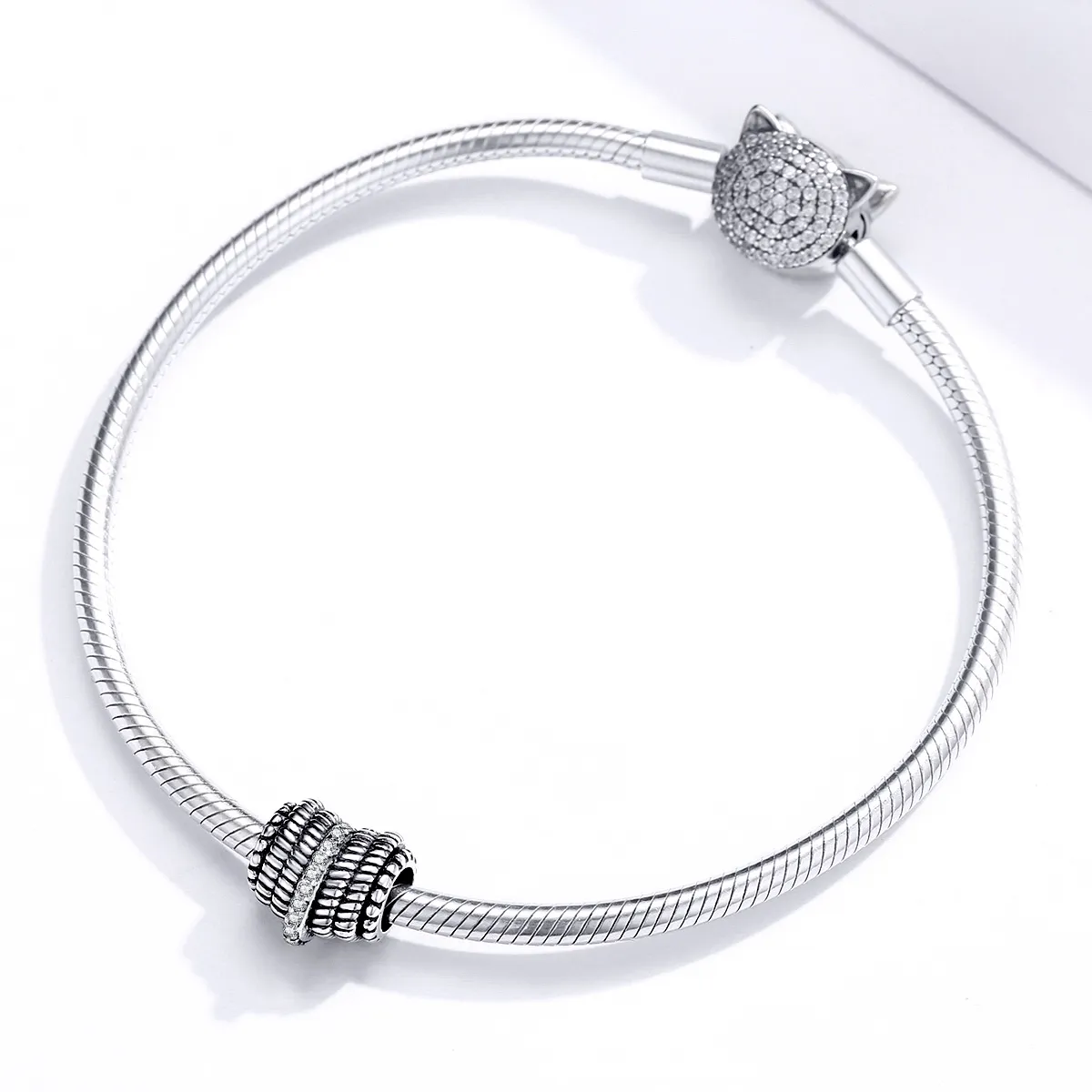 PANDORA Style Heart Weaving Charm - SCC1470