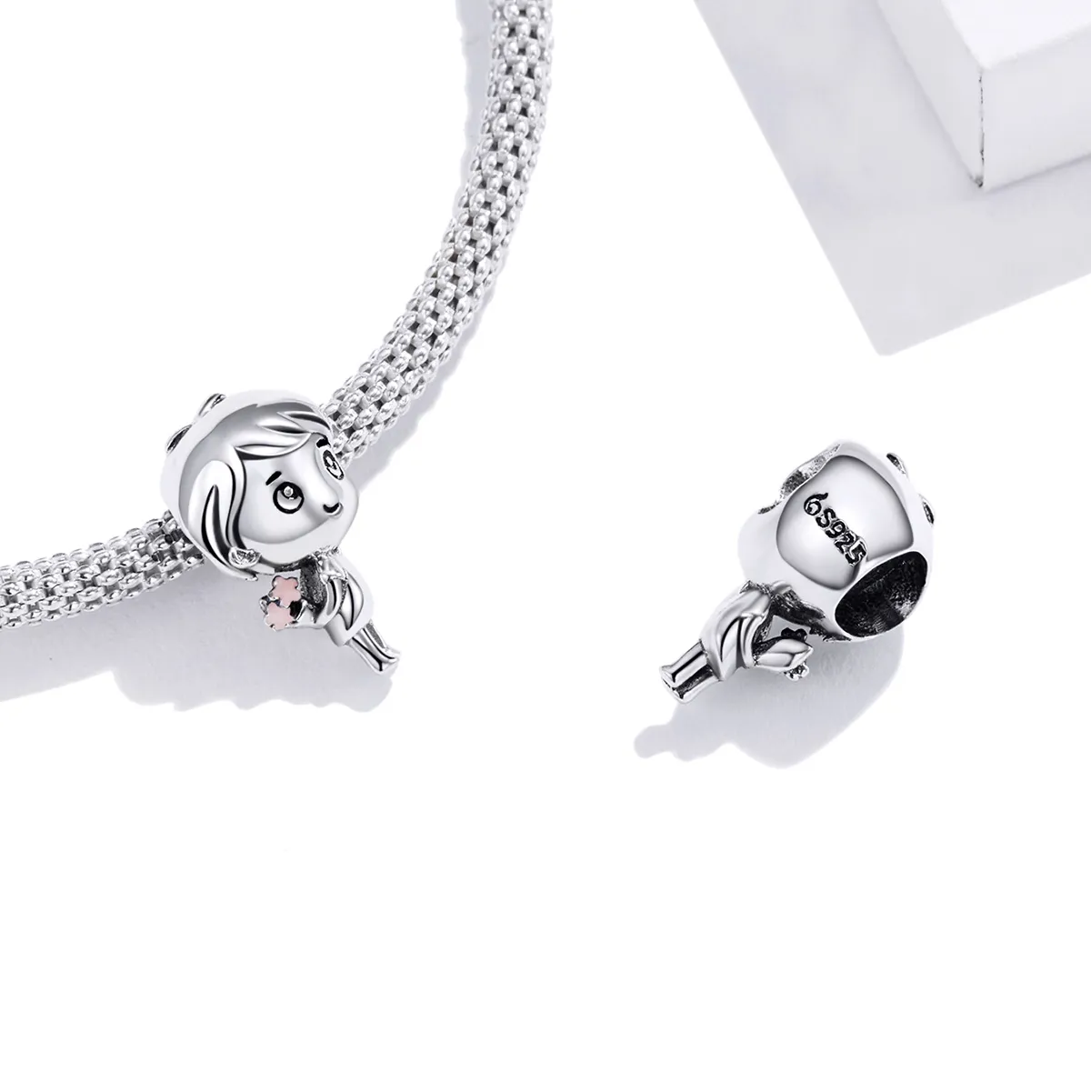 PANDORA Style Heartbeat Boy Charm - BSC400