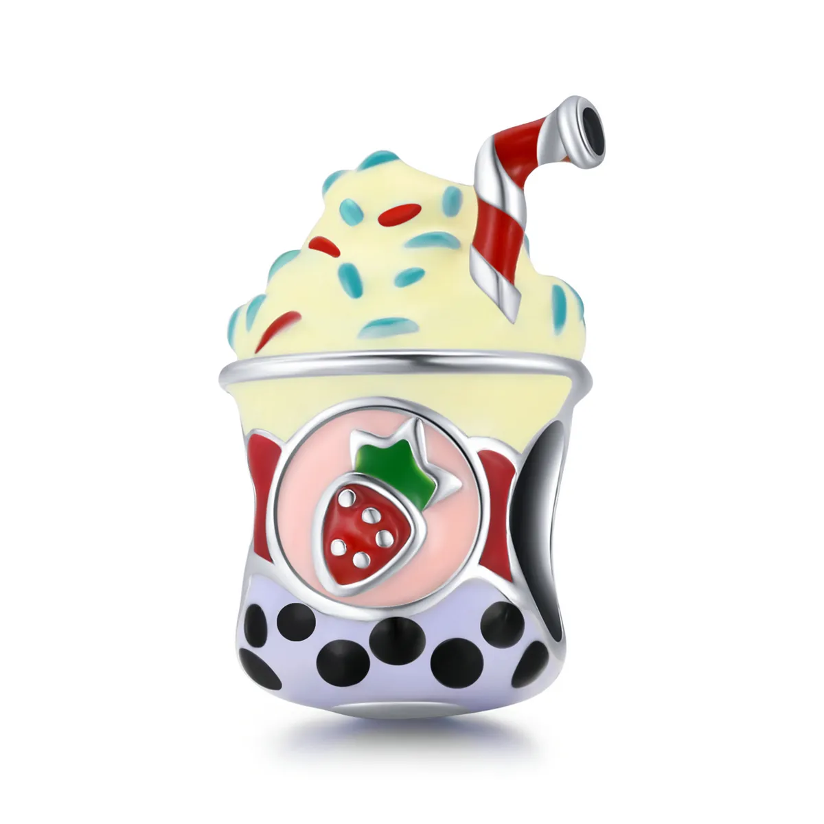 PANDORA Style Ice Cream Milk Tea Charm - SCC1947