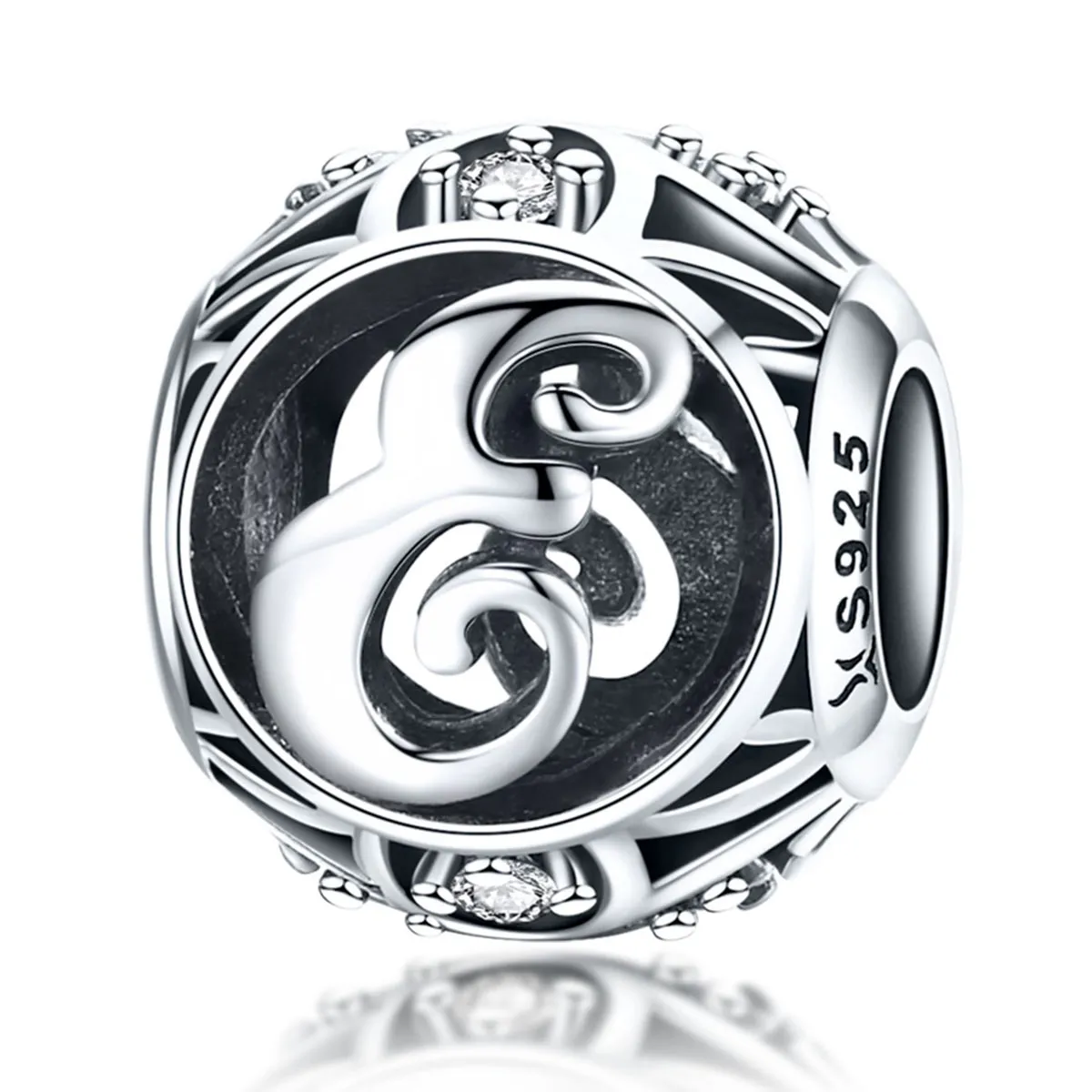 pandora style letter e charm scc738 e