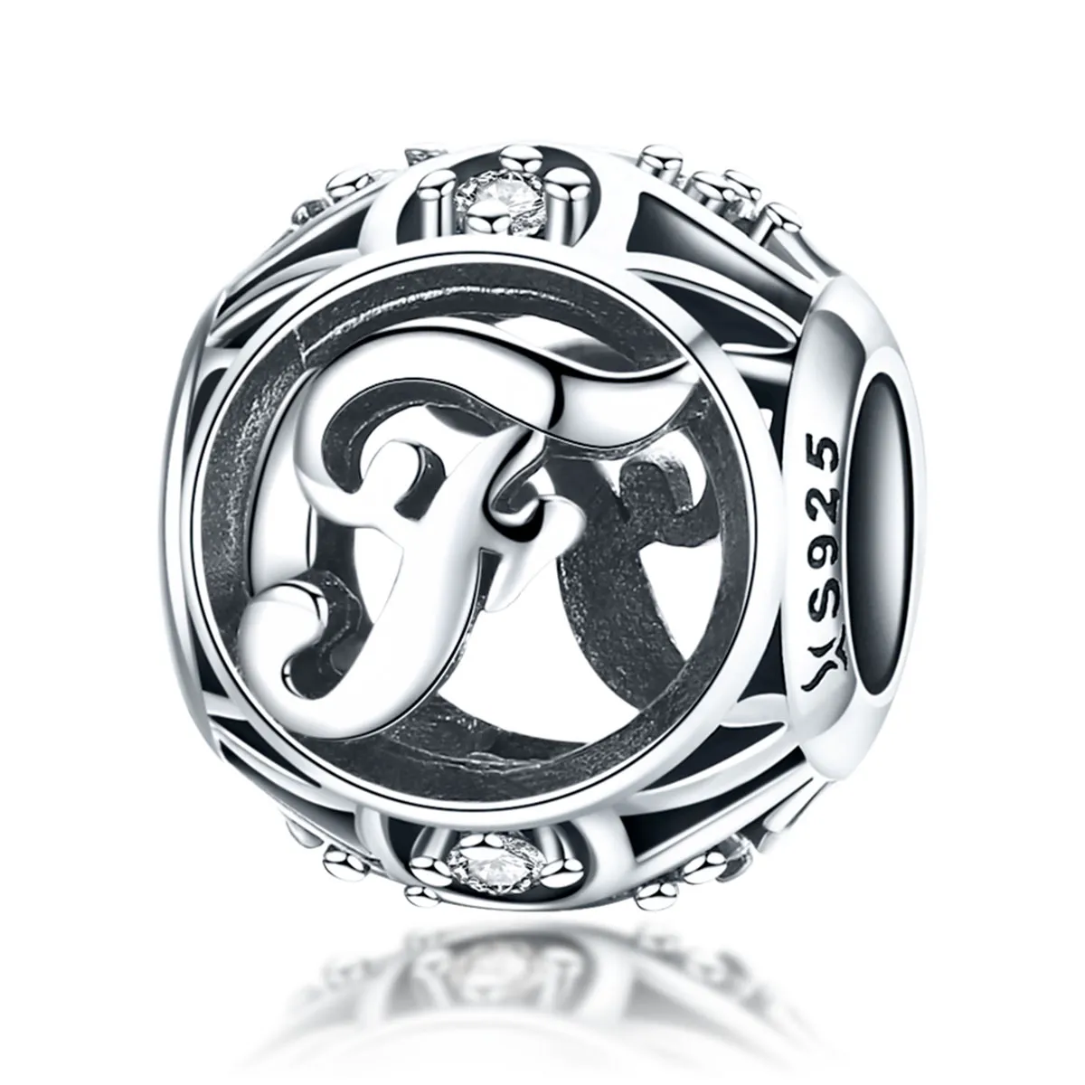 pandora style letter f charm scc738 f