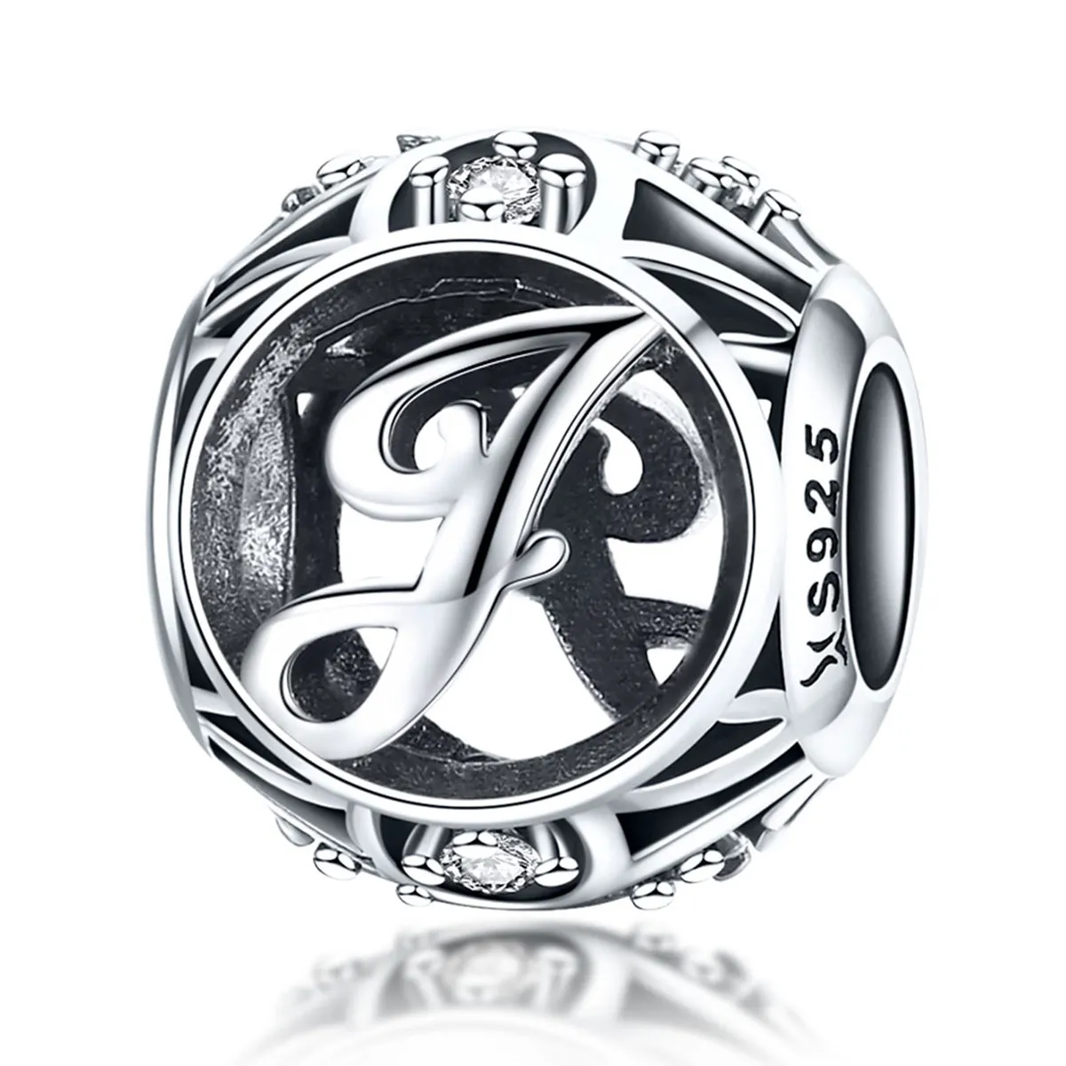 pandora style letter j charm scc738 j