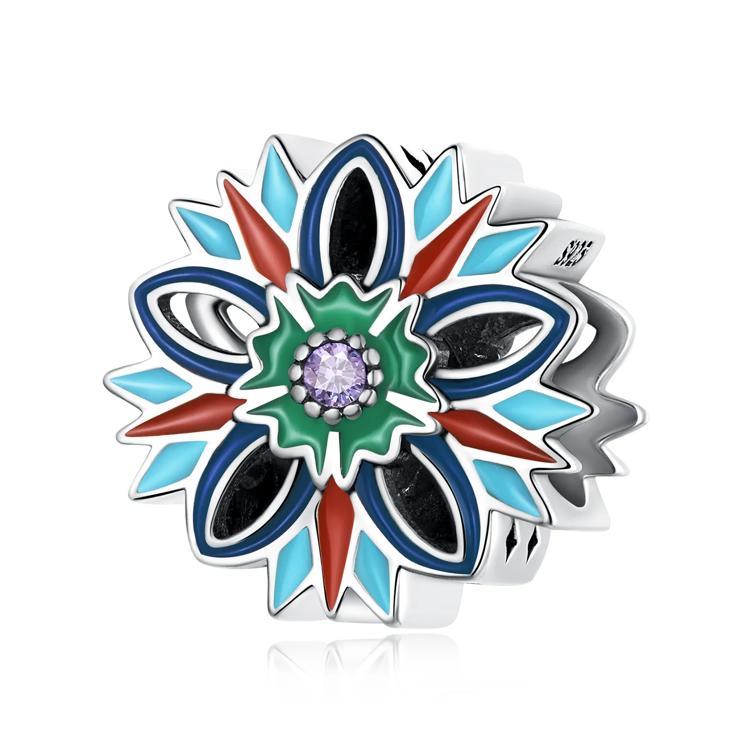 pandora style lotus charm scc2257