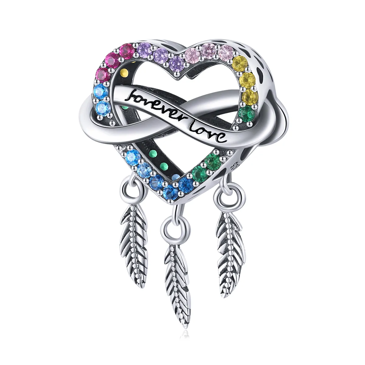 pandora style love dream catcher charm bsc506